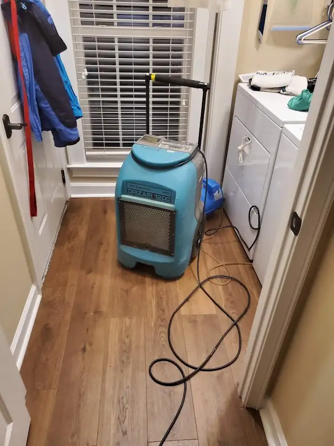 Commercial dehumidifier deployed for Flood Damage Cleanup in Tempe
